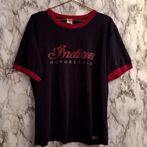 Vintage INDIAN Motorcycle Tee MG037e